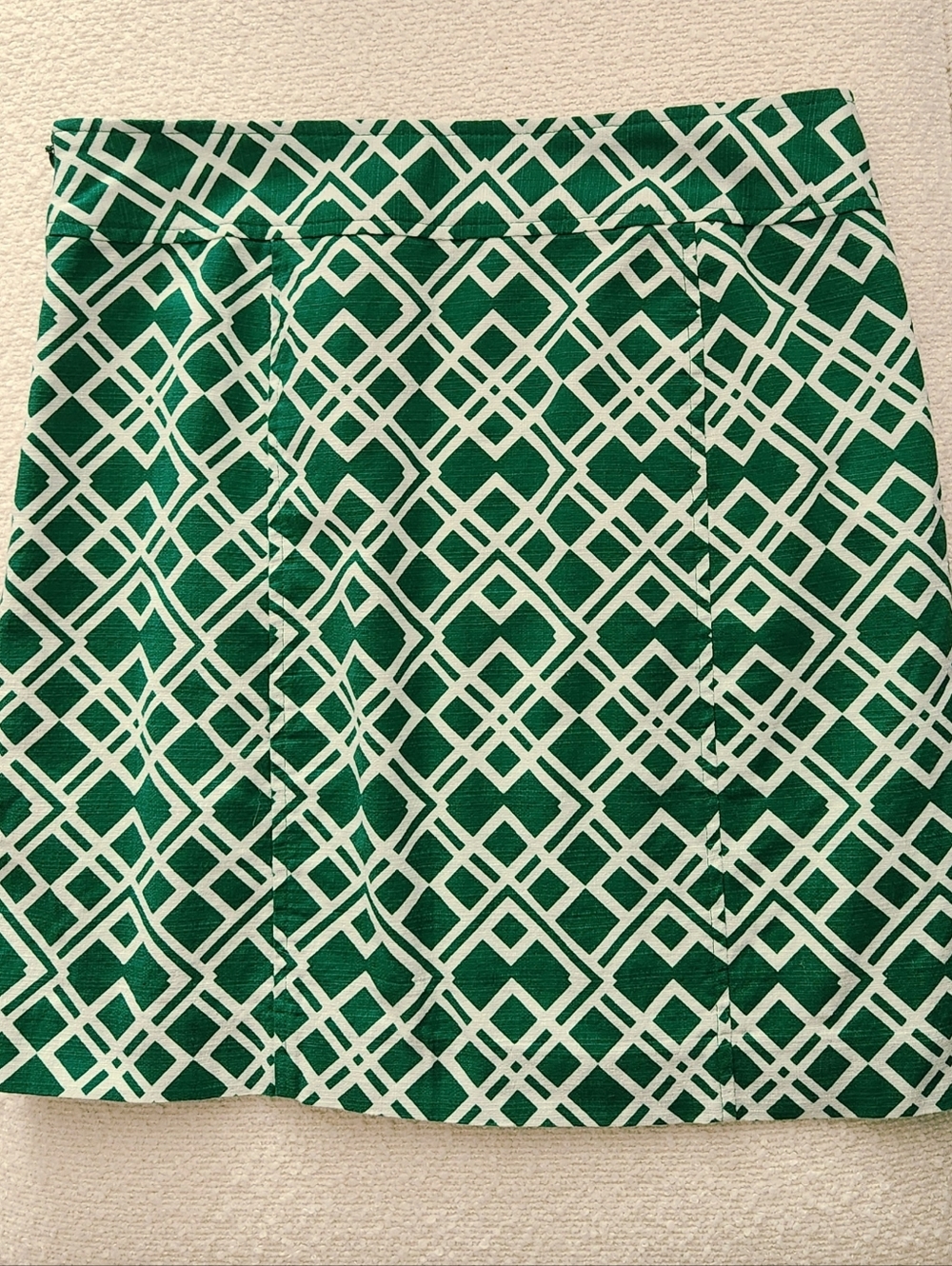 BANANA REPUBLIC GEOMETRIC PRINT SIDE ZIP SKIRT
